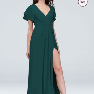 NWT David's Bridal Bridesmaid Wrap Dress Gem